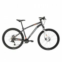 RECONDITIONNÉ - VÉLO VTT ST 120 GRIS ORANGE 27,5" - TRÈS BON