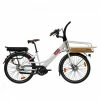 VÉLO CARGO COMPACT ÉLECTRIQUE - FAMILÉÖ 3 VITESSES BLANC -VÉLOS VTT Soldes velo cargo compact electrique famileo 3 vitesses blanc 600x600 1