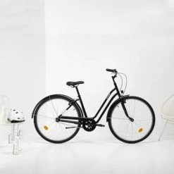 VÉLO DE VILLE ELOPS 100 CADRE BAS NOIR 16 VÉLO DE VILLE ELOPS 100 CADRE BAS NOIR -VÉLOS VTT Soldes velo de ville elops 100 cadre bas noir 4 600x600 1