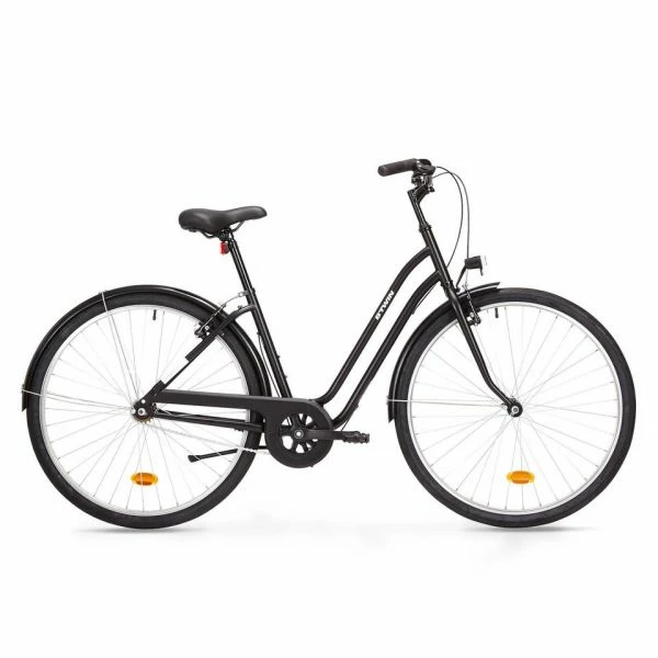 VÉLO DE VILLE ELOPS 100 CADRE BAS NOIR 2 VÉLO DE VILLE ELOPS 100 CADRE BAS NOIR