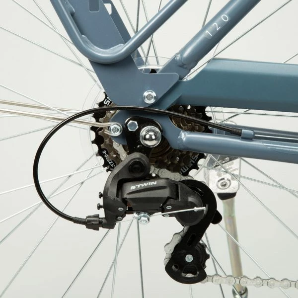 VELO DE VILLE ELOPS 120 À CADRE BAS BLEU 6 VELO DE VILLE ELOPS 120 À CADRE BAS BLEU – Image 4