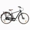 VELO DE VILLE ELOPS 900 CADRE HAUT ALUMINIUM NOIR -VÉLOS VTT Soldes velo de ville elops 900 cadre haut aluminium noir 600x600 1