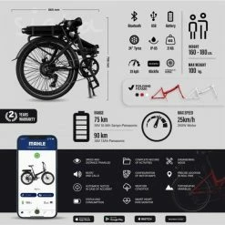 VÉLO DE VILLE PLIANT À ASSISTANCE ÉLECTRIQUE 24" - LEGEND SIENA 13AH NOIR 11 VÉLO DE VILLE PLIANT À ASSISTANCE ÉLECTRIQUE 24" - LEGEND SIENA 13AH NOIR -VÉLOS VTT Soldes velo de ville pliant a assistance electrique 24 legend siena 13ah noir 4 600x600 1