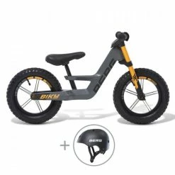 VÉLO D’ÉQUILIBRE BIKY CROSS GRIS AVEC CASQUE