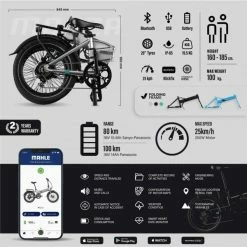 VÉLO ÉLECTRIQUE PLIANT 20" SMARTBIKE - LEGEND MONZA 10.4AH ARGENT -VÉLOS VTT Soldes velo electrique pliant 20 smartbike legend monza 104ah noir 4 600x600 3