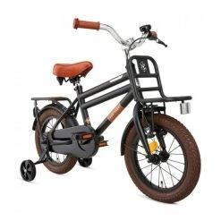 VÉLO ENFANT SUPERSUPER COOPER BAMBOO - 14 POUCES - NOIR MAT -VÉLOS VTT Soldes velo enfant supersuper cooper bamboo 14 pouces noir mat 1 1 600x600 1
