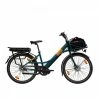 VÉLO PORTEUR ÉLECTRIQUE - MISSIVE 3 VITESSES BLEU CANARD + SACOCHE AVANT -VÉLOS VTT Soldes velo porteur electrique missive 3 vitesses bleu canard sacoche avant 600x600 1