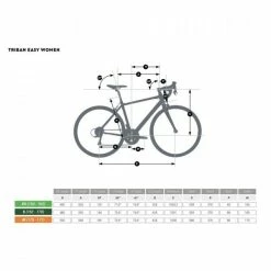VÉLO ROUTE FEMME TRIBAN EASY BLANC -VÉLOS VTT Soldes velo route femme triban easy blanc 12 600x600 1