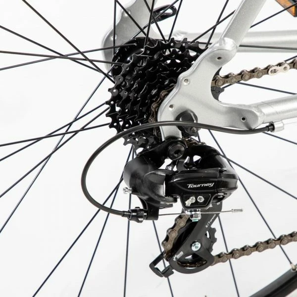 VELO ROUTE HOMME CYCLOTOURISME RC100 GRIS 8 VELO ROUTE HOMME CYCLOTOURISME RC100 GRIS – Image 6