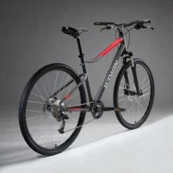 VÉLO TOUT CHEMIN RIVERSIDE 500 GRIS ROUGE 25 VÉLO TOUT CHEMIN RIVERSIDE 500 GRIS ROUGE -VÉLOS VTT Soldes velo tout chemin riverside 500 gris rouge 10 600x600 1