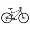 VÉLO TOUT CHEMIN RIVERSIDE 500 GRIS ROUGE -VÉLOS VTT Soldes velo tout chemin riverside 500 gris rouge 600x600 1