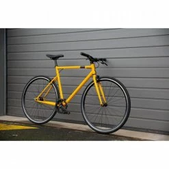 VELO VILLE SINGLE SPEED 500 JAUNE -VÉLOS VTT Soldes velo ville single speed 500 jaune 6 600x600 1