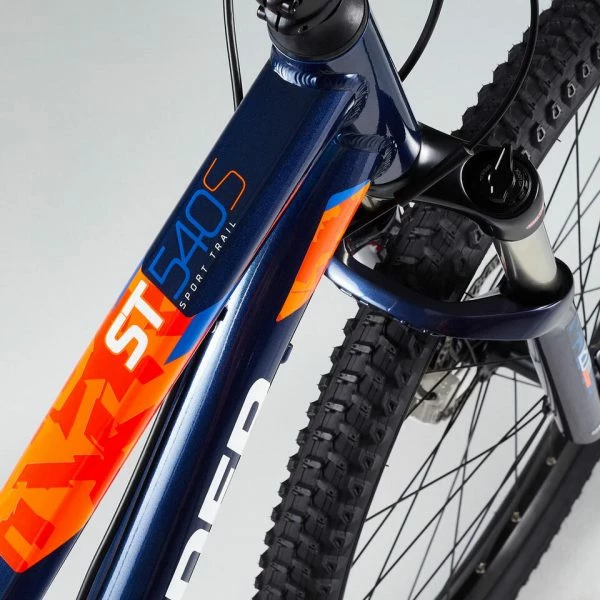 VÉLO VTT TOUT SUSPENDU ST 540 S BLEU ORANGE 27,5" 7 VÉLO VTT TOUT SUSPENDU ST 540 S BLEU ORANGE 27,5" – Image 5